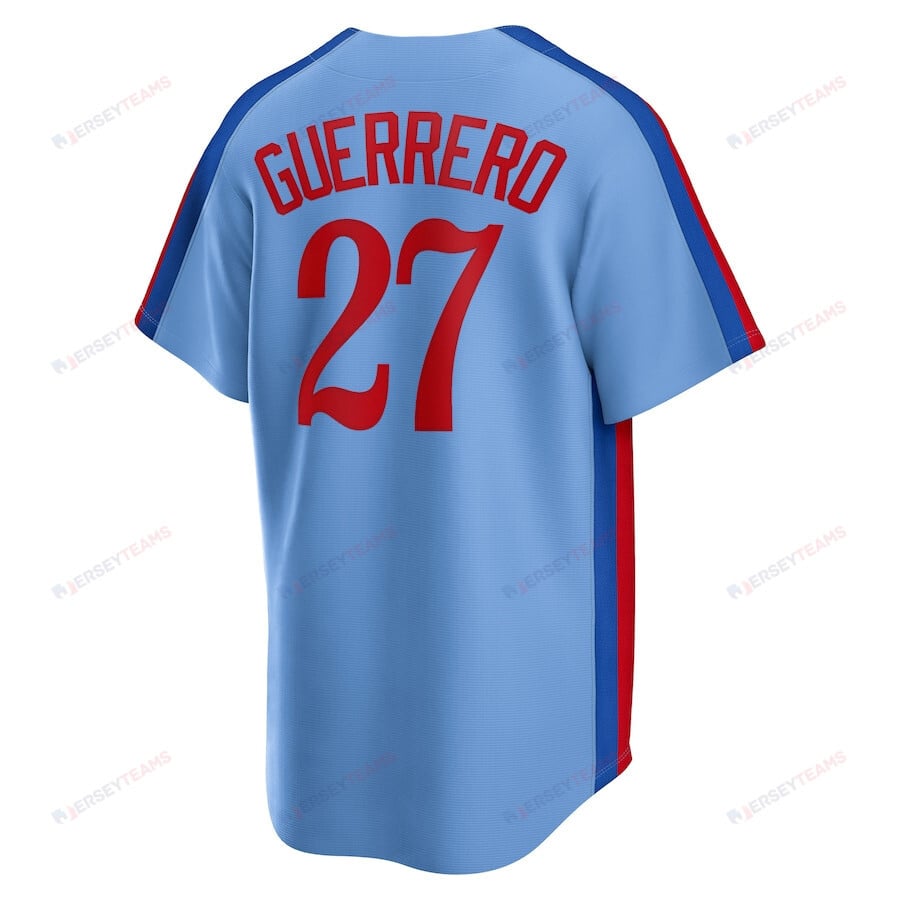Vladimir Guerrero 27 Montreal Expos Cooperstown Collection Road Jersey - Powder Blue