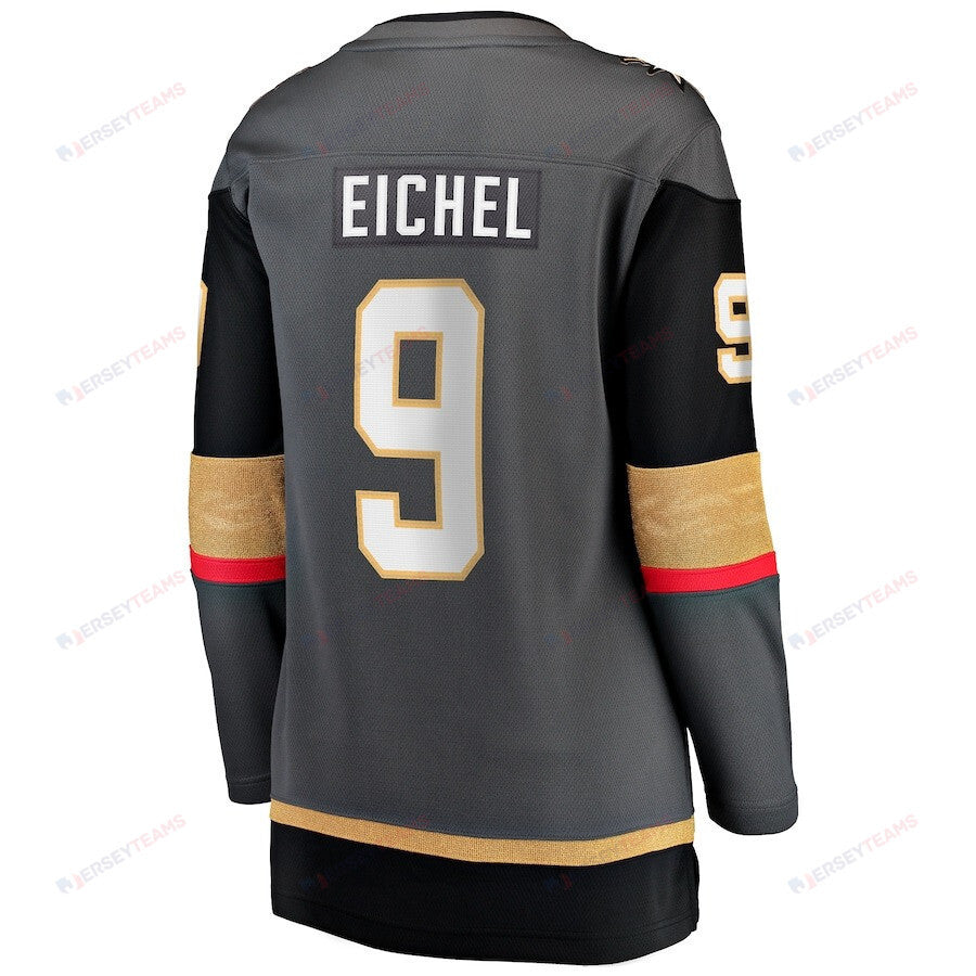 Jack Eichel 9 Vegas Golden Knights Women's 2023 Stanley Cup Champions Alternate Breakaway Jersey - Black