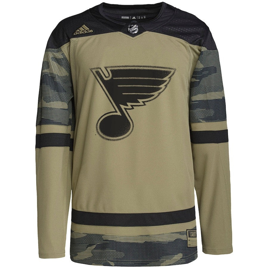 St. Louis Blues Military Appreciation Team Practice Men Jersey - Camo