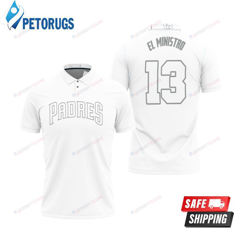Manny Machado El Ministro San Diego Padres Player White 2019 Inspired Style Printed Polo Shirt