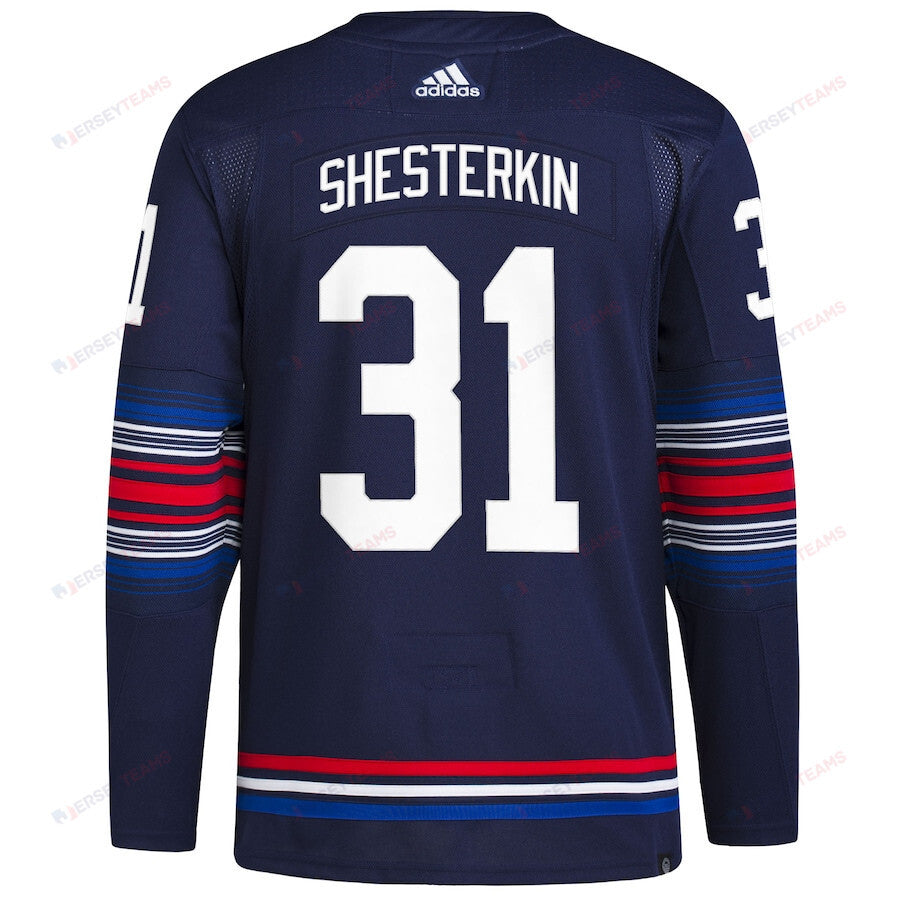 Igor Shesterkin 31 New York Rangers Alternate Primegreen Men Jersey - Navy