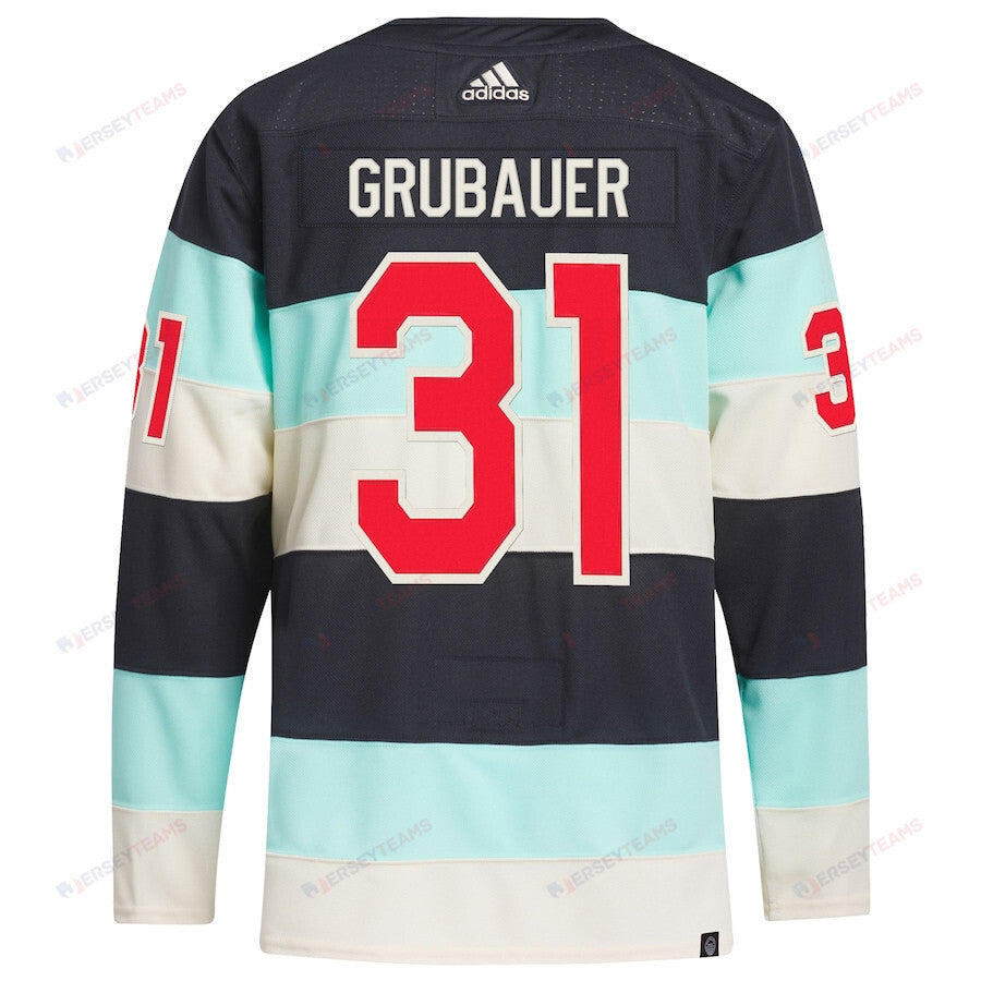 Philipp Grubauer 31 Seattle Kraken 2024 NHL Winter Classic Primegreen Men Jersey - Deep Sea Blue