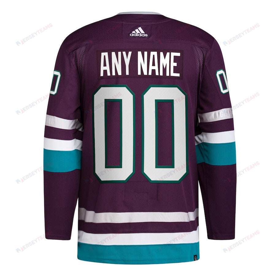 Anaheim Ducks Alternate 30th Anniversary Primegreen Custom Men Jersey - Purple