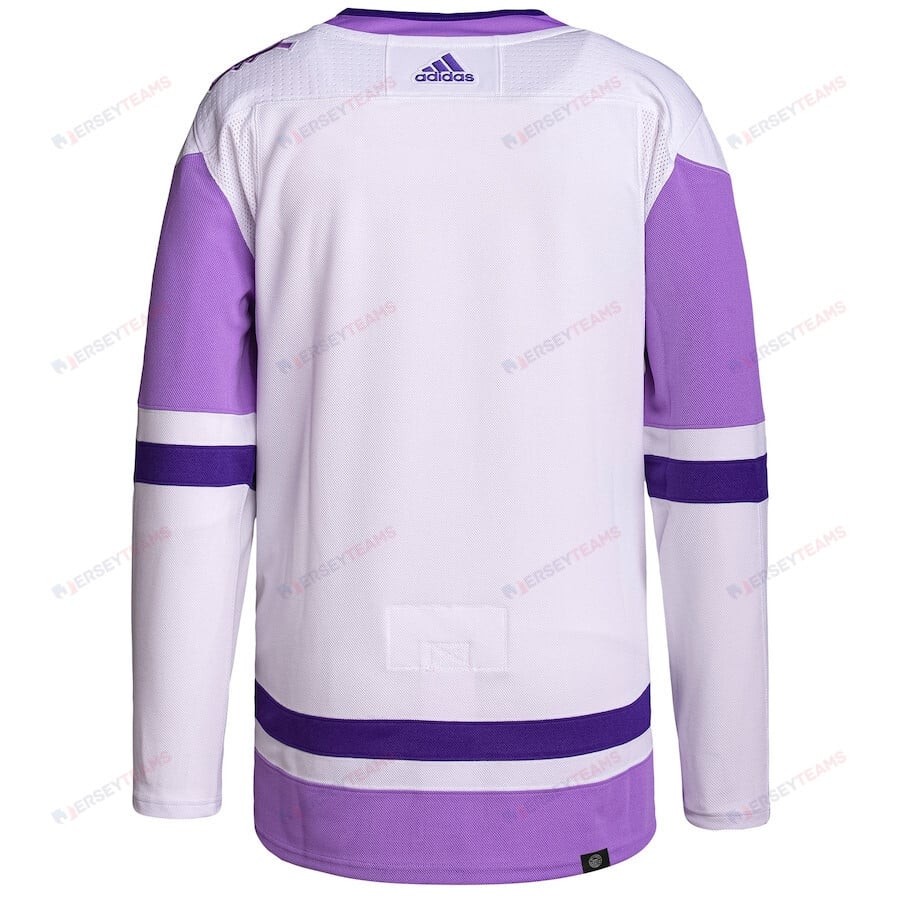 Tampa Bay Lightning Hockey Fights Cancer Primegreen Men Jersey - White/Purple