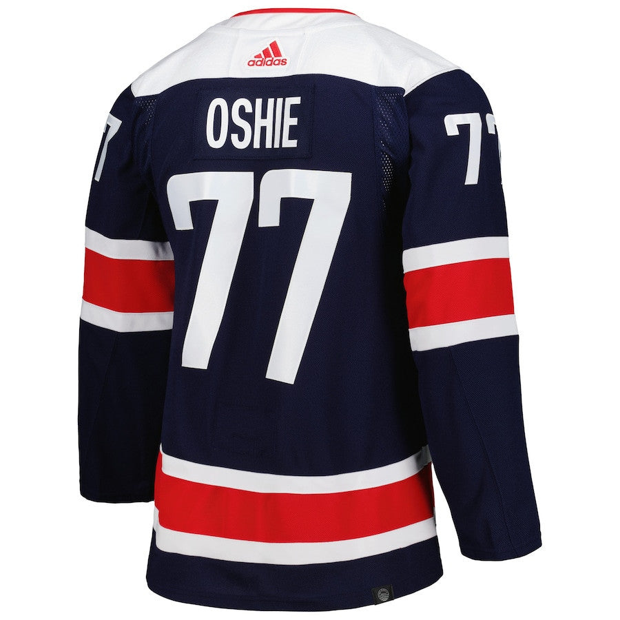 TJ Oshie 77 Washington Capitals Alternate Primegreen Men Jersey - Navy