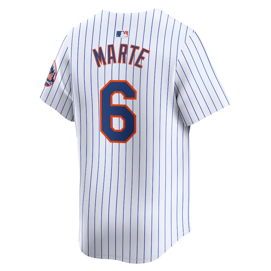 Starling Marte 6 New York Mets Home Limited Player Men Jersey - White
