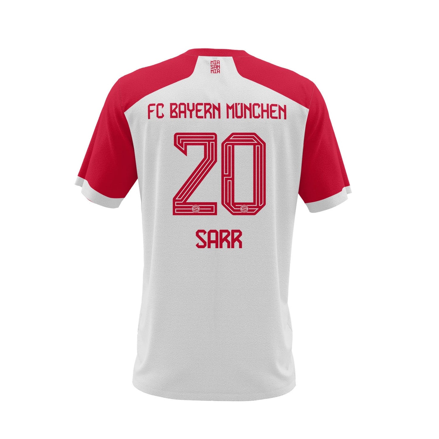 Bouna Sarr 20 Bayern Munich 2023/24 Home Men AOP T-shirt - White