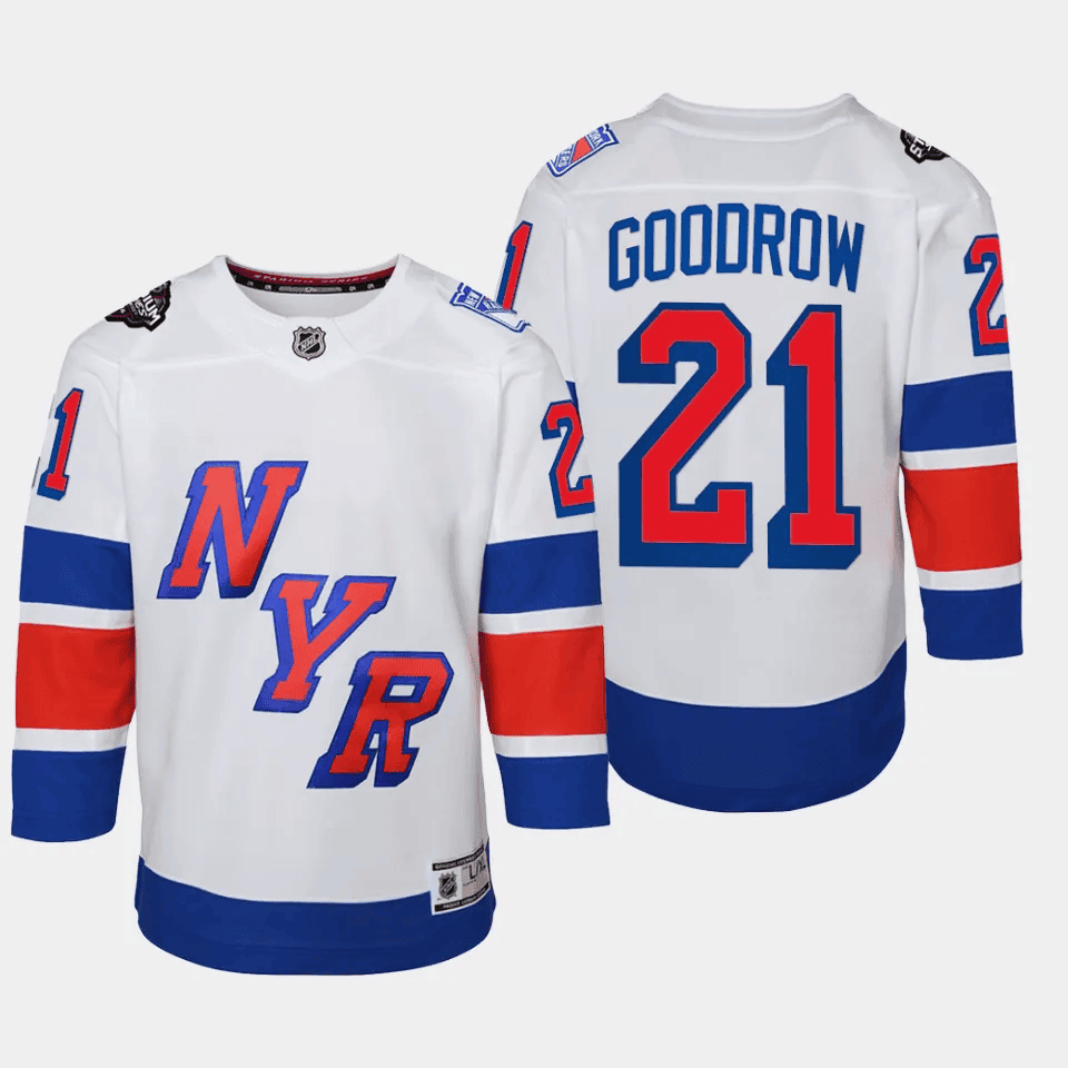 Barclay Goodrow 21 New York Rangers 2024 NHL YOUTH Stadium Series Jersey - White
