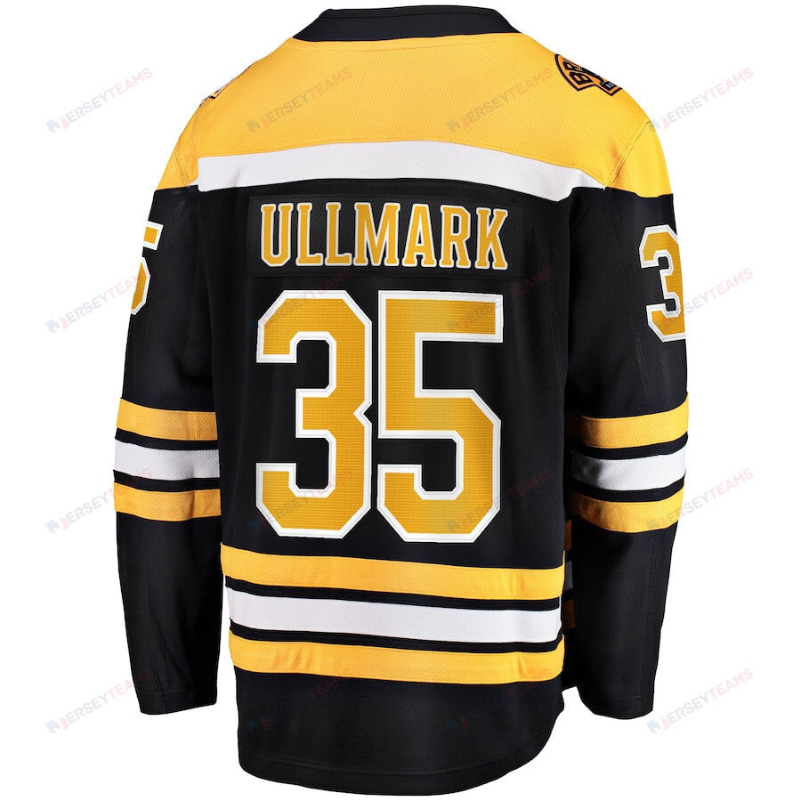 Linus Ullmark 35 Boston Bruins Breakaway Home Jersey - Men, Black