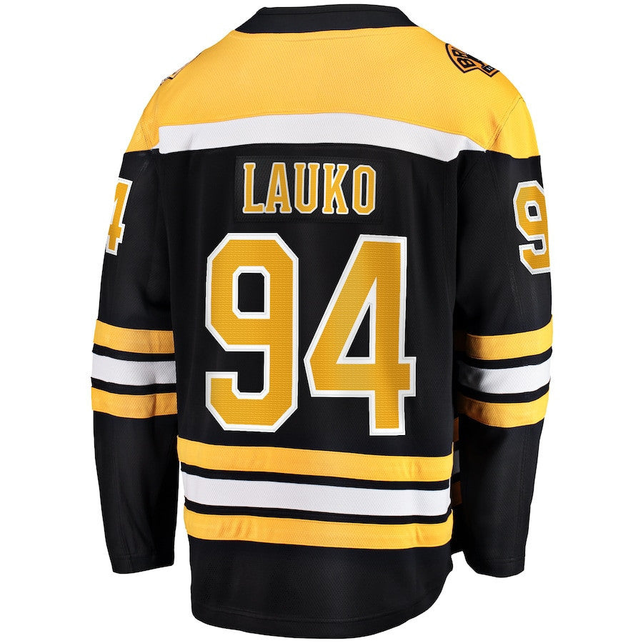 Jakub Lauko 94 Boston Bruins 100th Anniversary Breakaway Jersey - White
