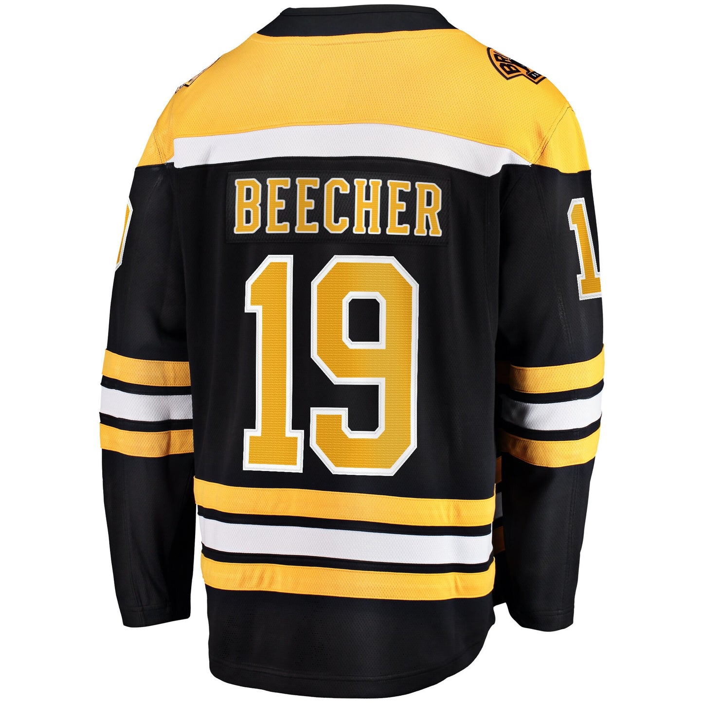 John Beecher 19 Boston Bruins Breakaway Home Jersey - Men, Black