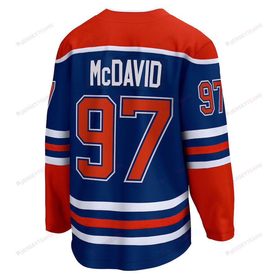 Connor McDavid 97 Edmonton Oilers Home Breakaway Jersey - Men, Navy