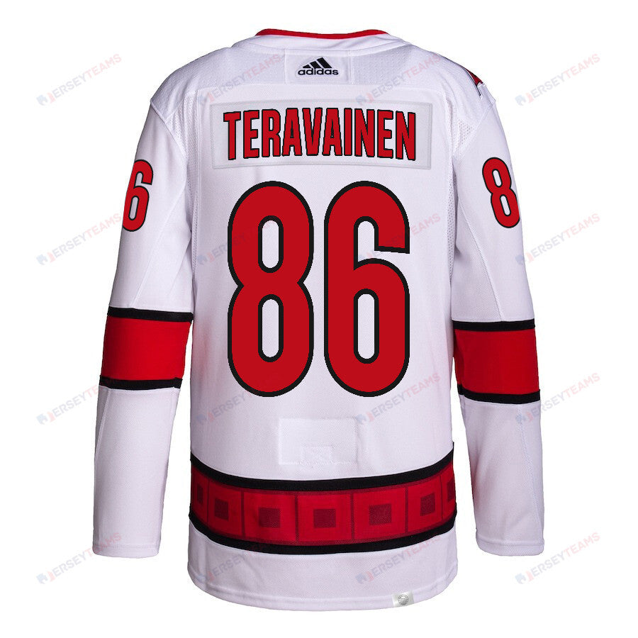Teuvo Teravainen 86 Carolina Hurricanes Away Primegreen Jersey - Men, White