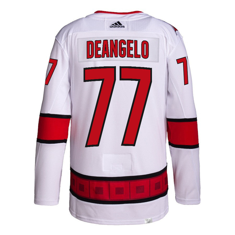 Tony DeAngelo 77 Carolina Hurricanes Away Primegreen Jersey - Men, White