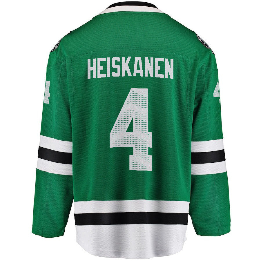 Miro Heiskanen 4 Dallas Stars 2024 NHL Playoffs Patch Home Jersey - Men, Green