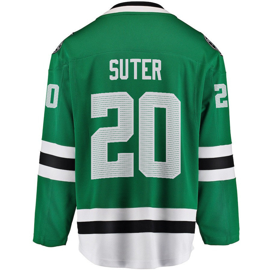 Ryan Suter 20 Dallas Stars 2024 NHL Playoffs Patch Home Jersey - Men, Green