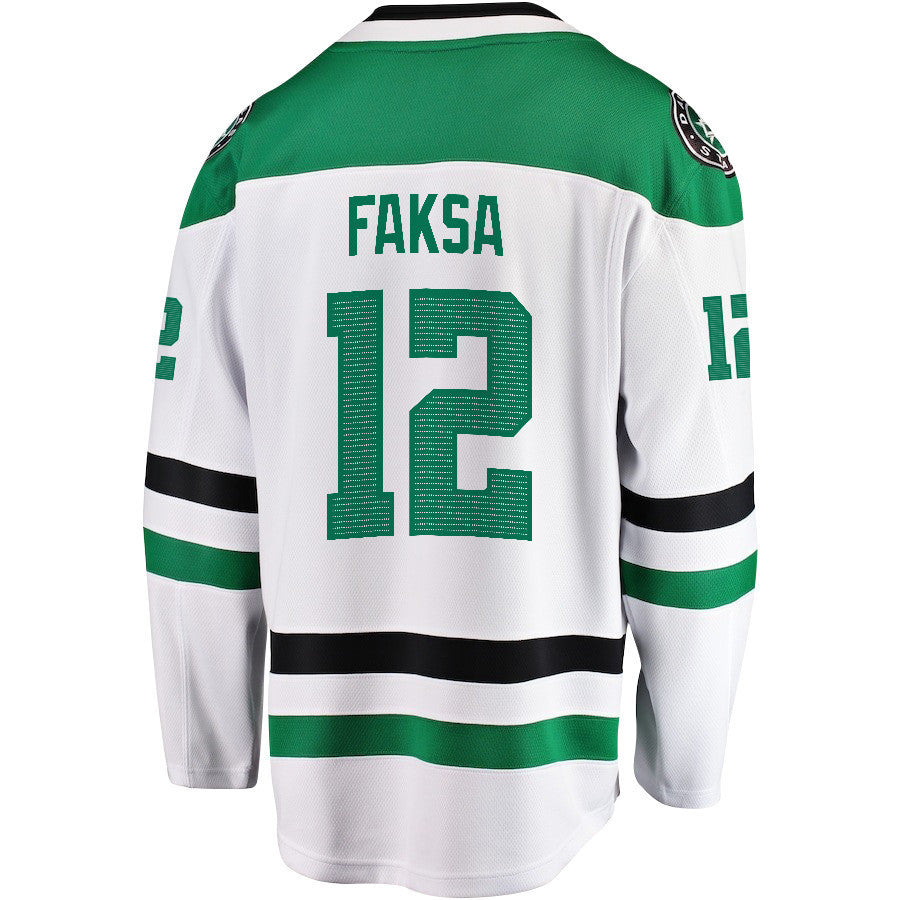 Radek Faksa 12 Dallas Stars 2024 NHL Playoffs Patch Away Breakaway Jersey - Men