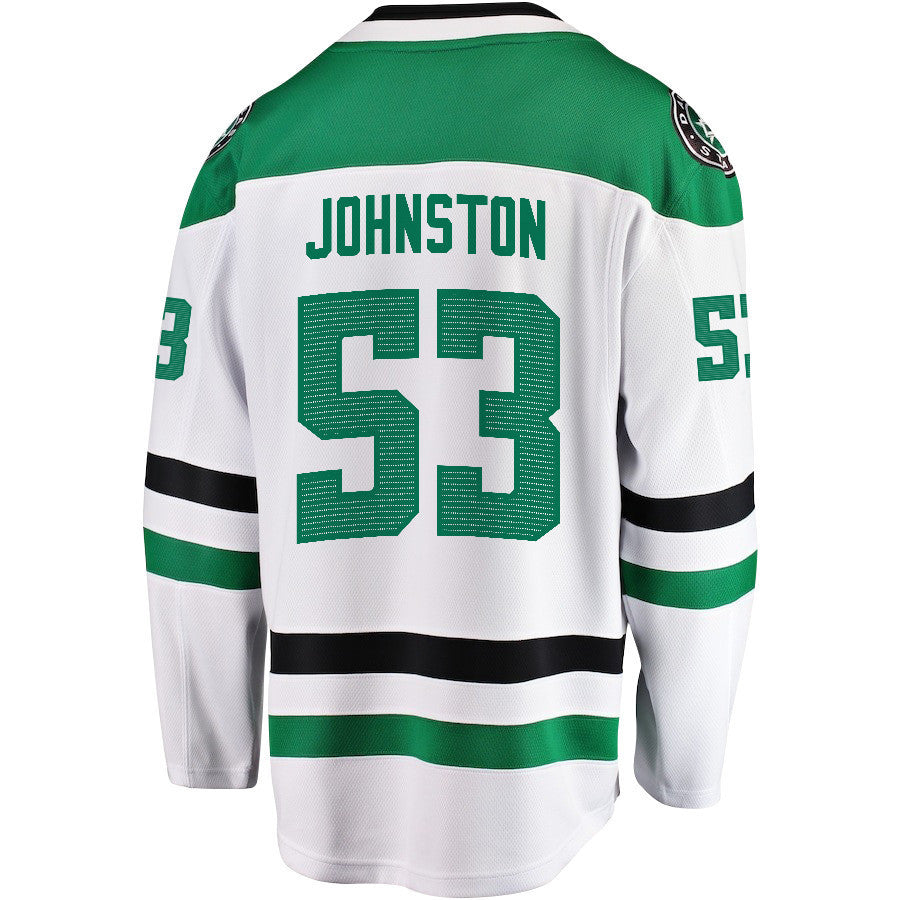 Wyatt Johnston 53 Dallas Stars 2024 NHL Playoffs Patch Away Breakaway Jersey - Men