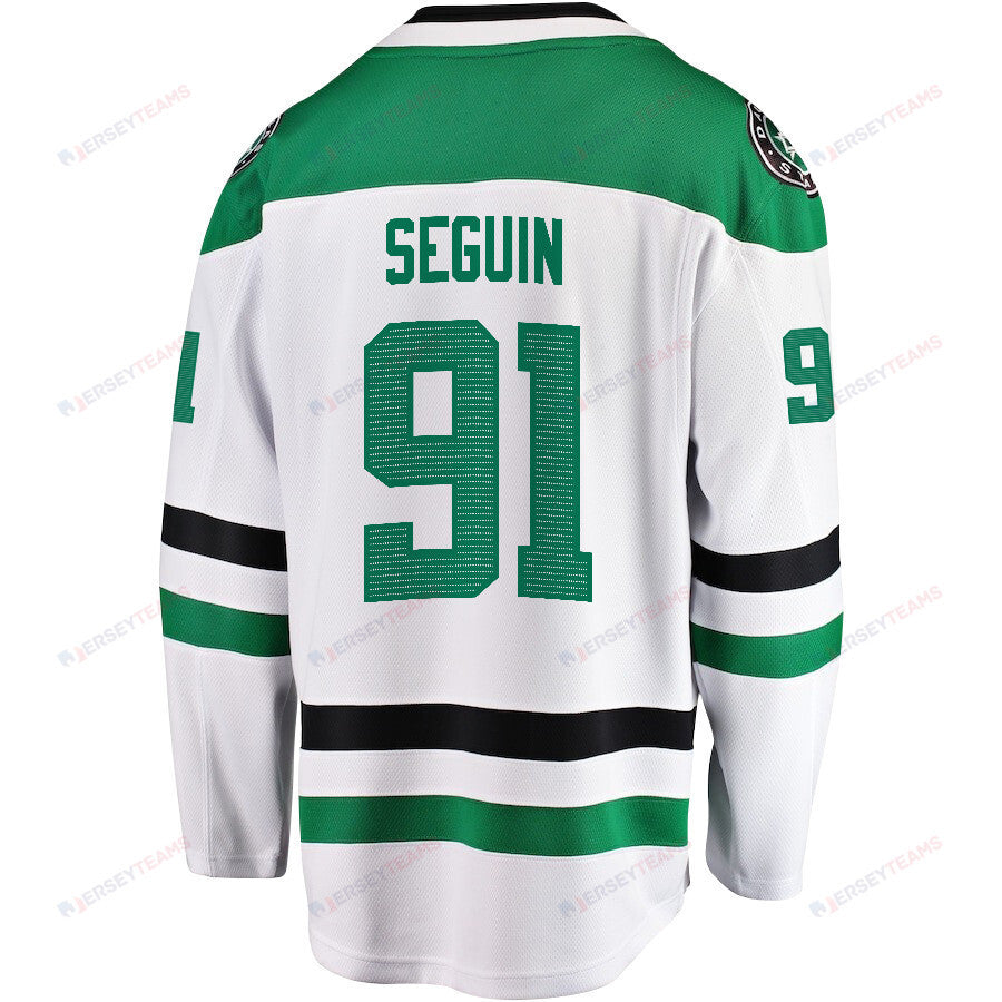 Tyler Seguin 91 Dallas Stars 2024 NHL Playoffs Patch Away Breakaway Jersey - Men