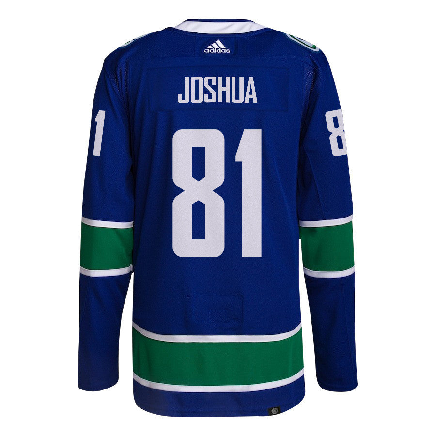 Dakota Joshua 81 Vancouver Canucks 2024 NHL Playoffs Patch Home Jersey - Men, Blue