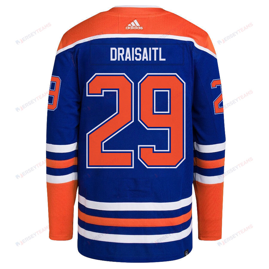 Leon Draisaitl 29 Edmonton Oilers 2024 NHL Playoffs Patch Home Jersey - Men