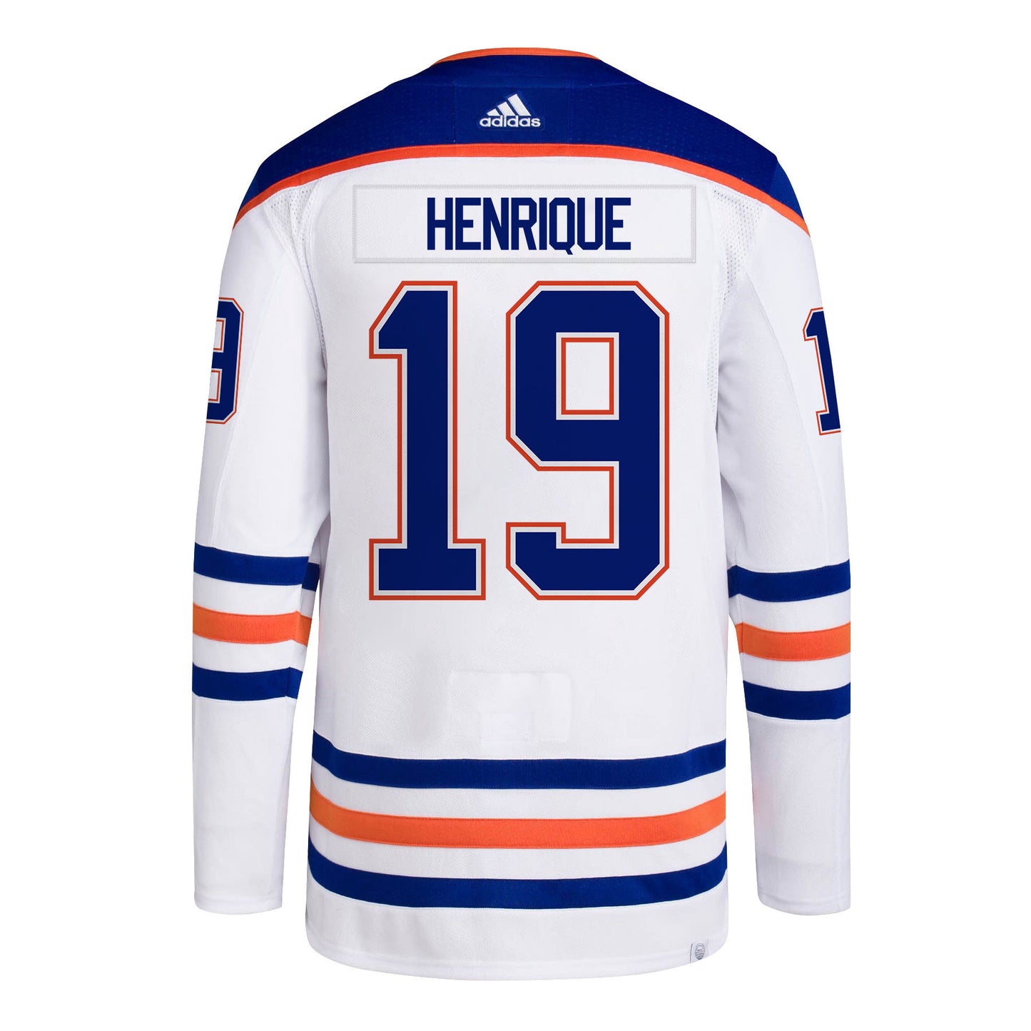 Adam Henrique 19 Edmonton Oilers 2024 NHL Playoffs Patch Away Jersey - Men, White