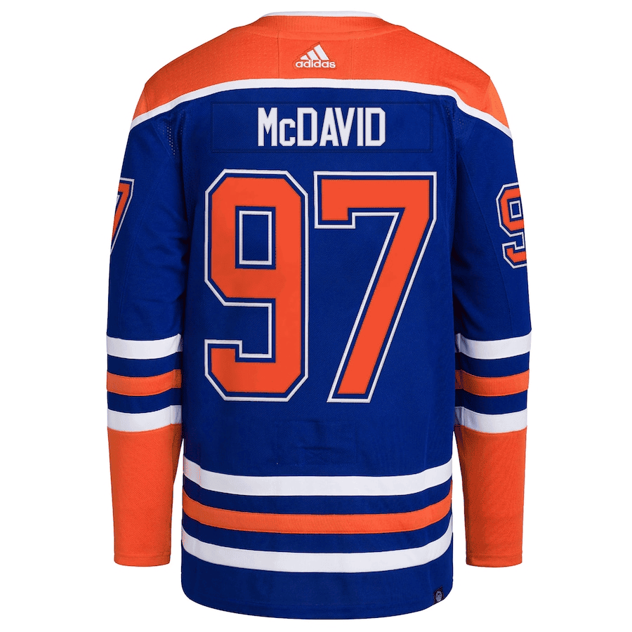 Connor McDavid 97 Edmonton Oilers 2024 Stanley Cup Final Home Primegreen Player Jersey – Royal