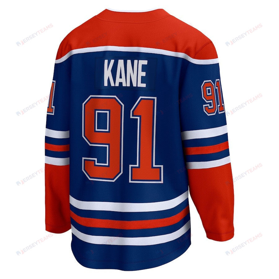 Evander Kane 91 Edmonton Oilers 2024 Stanley Cup Final Home Breakaway Player Jersey - Royal