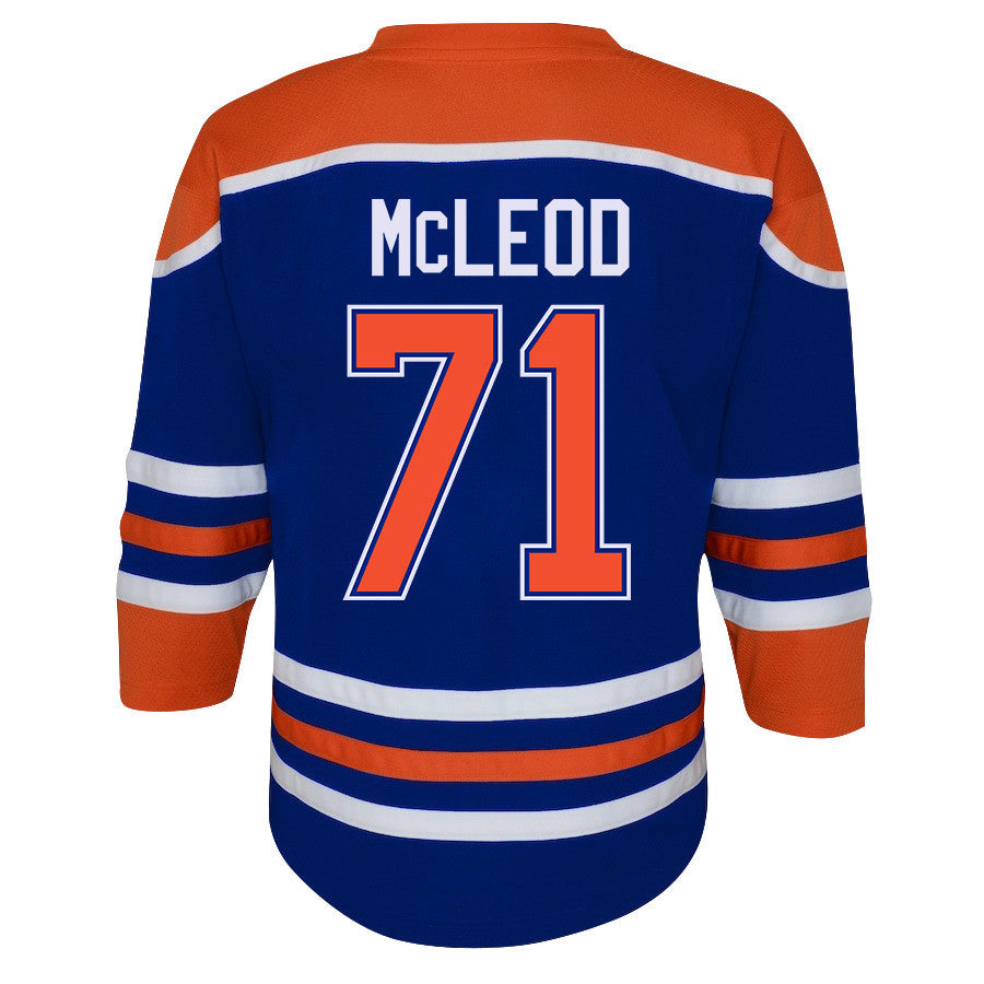 Ryan McLeod 71 Edmonton Oilers 2024 STANLEY CUP Final Youth Home Jersey - Royal