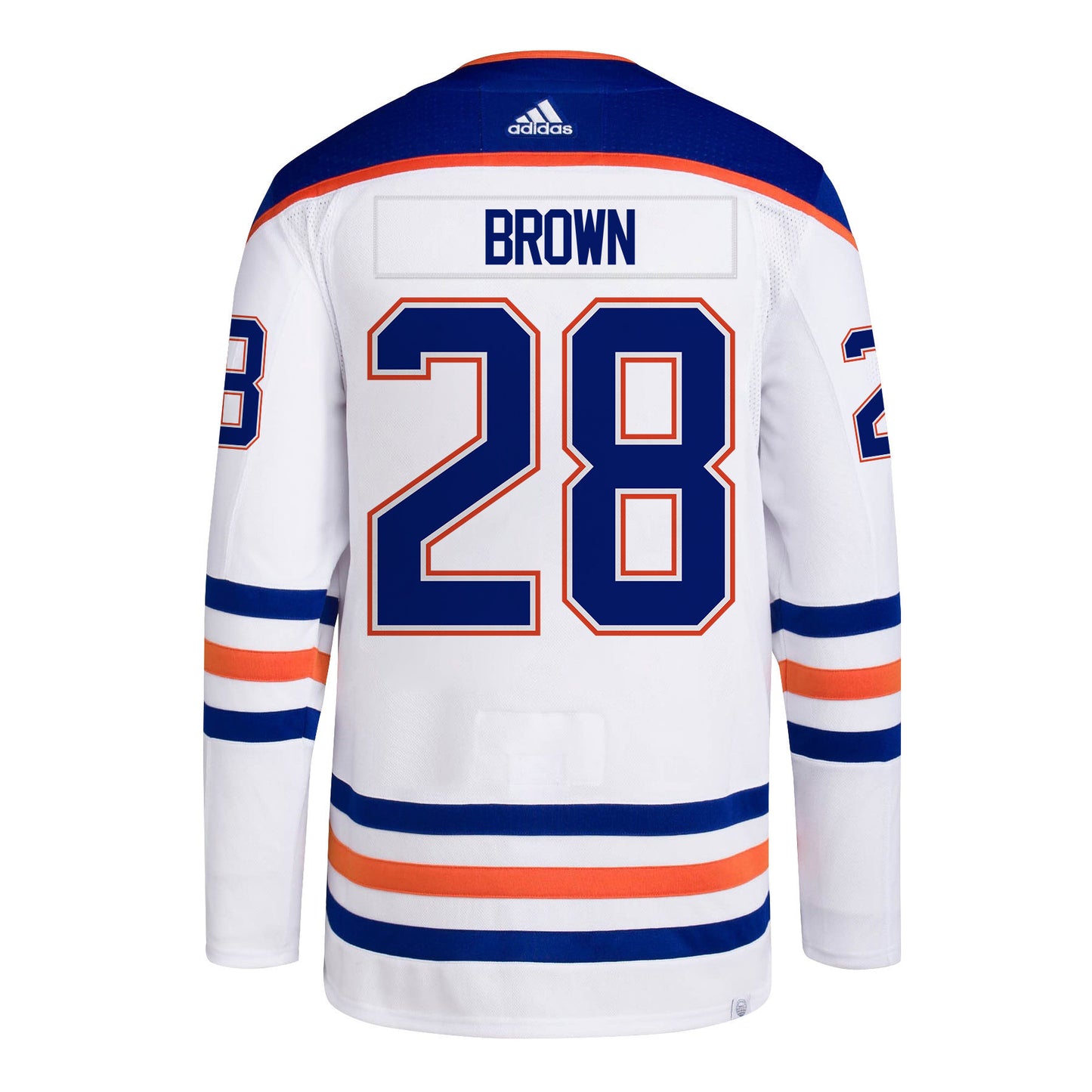 Connor Brown 28 Edmonton Oilers 2024 STANLEY CUP Final Away Jersey - Men, White