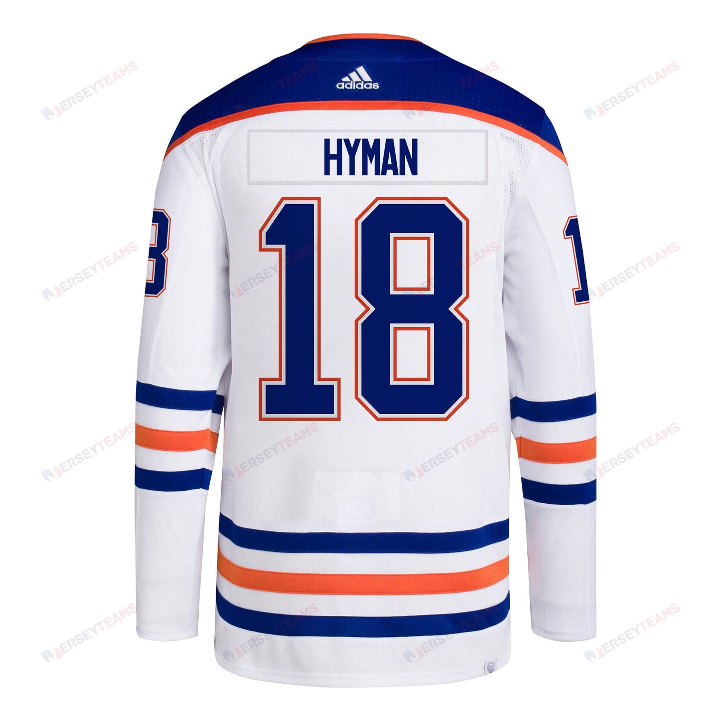 Zach Hyman 18 Edmonton Oilers 2024 STANLEY CUP Final Away Jersey - Men, White