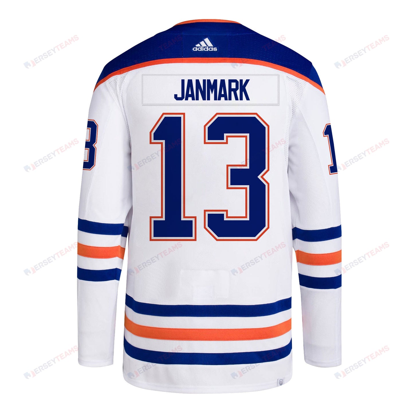 Mattias Janmark 13 Edmonton Oilers 2024 STANLEY CUP Final Away Jersey - Men, White