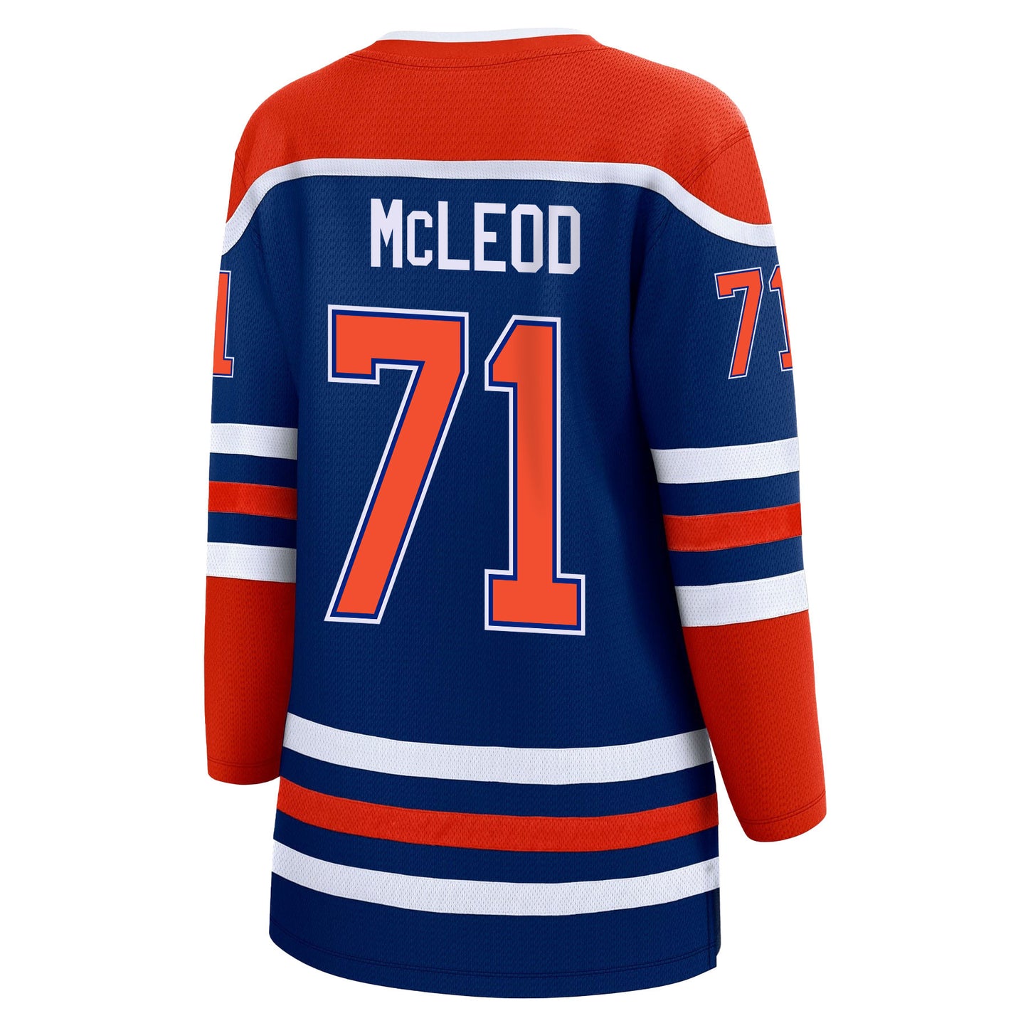 Ryan McLeod 71 Edmonton Oilers 2024 STANLEY CUP Final Women's Home Jersey - Royal