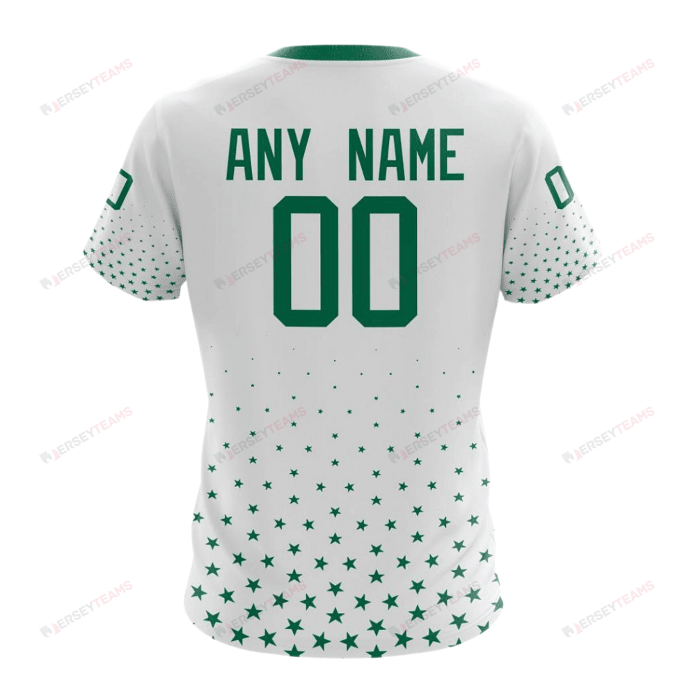 Dallas Stars Special Whiteout Custom AOP T-Shirt - White