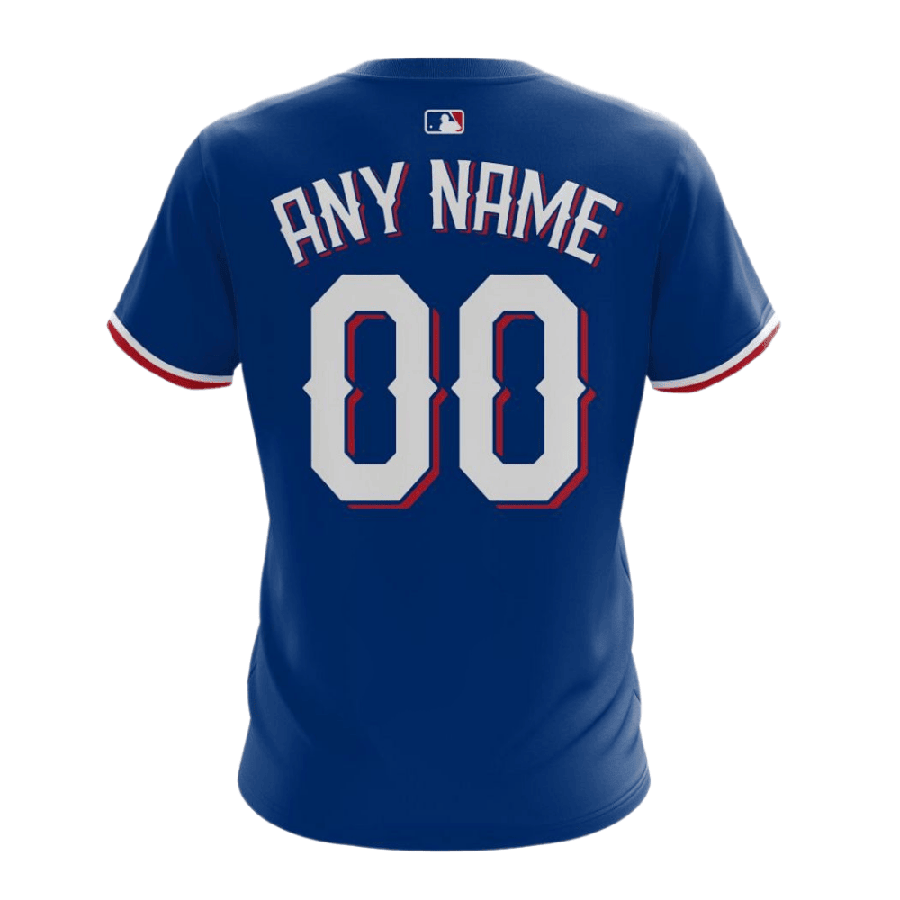Texas Rangers 2024/25 Alternate Kits Custom AOP T-Shirt - Blue