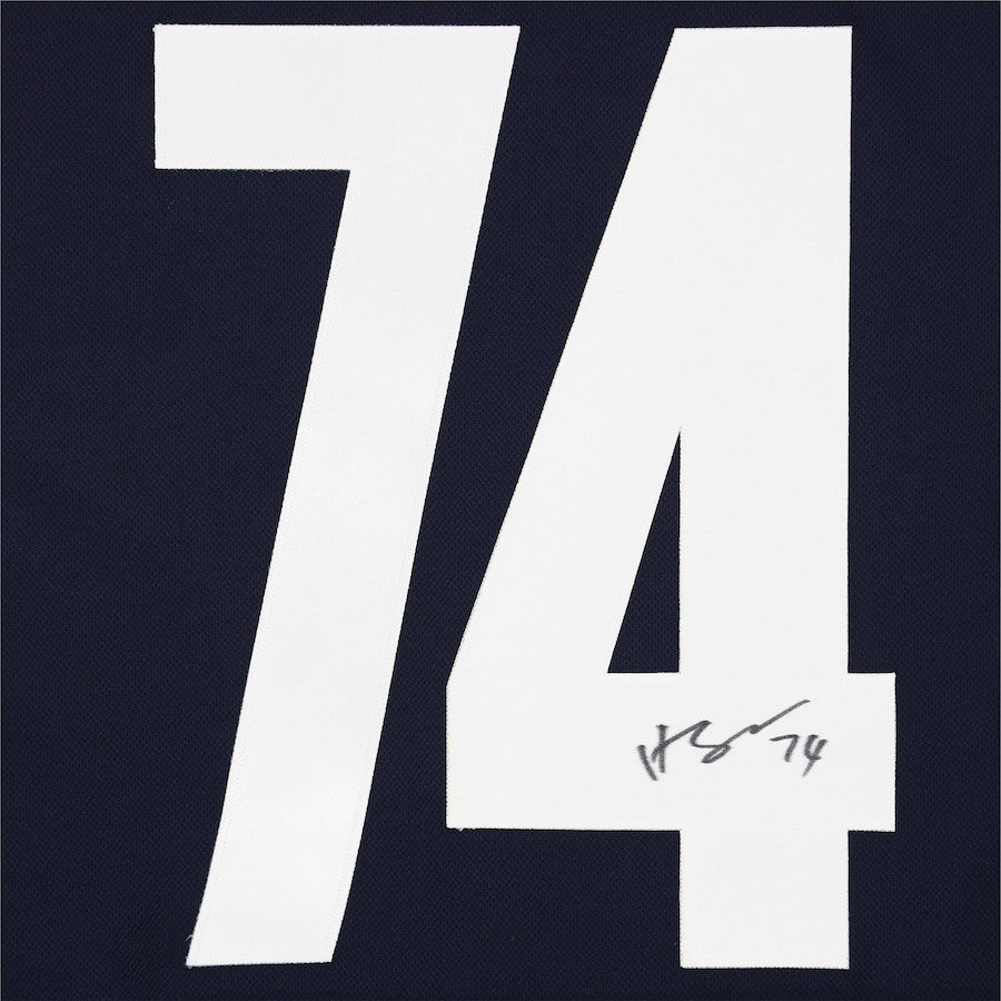 Juuse Saros 74 Signed Nashville Predators Autographed 2022 Stadium Series Jersey - Navy