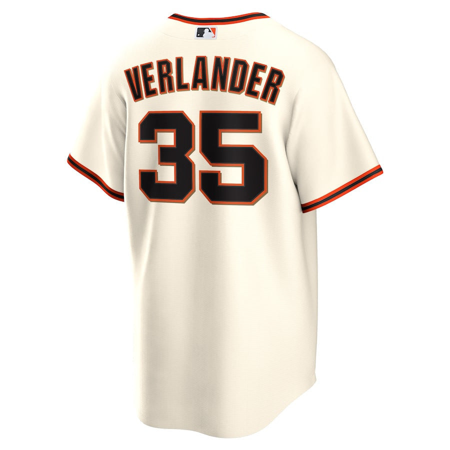 Justin Verlander 35 San Francisco Giants Home Men Jersey - Cream
