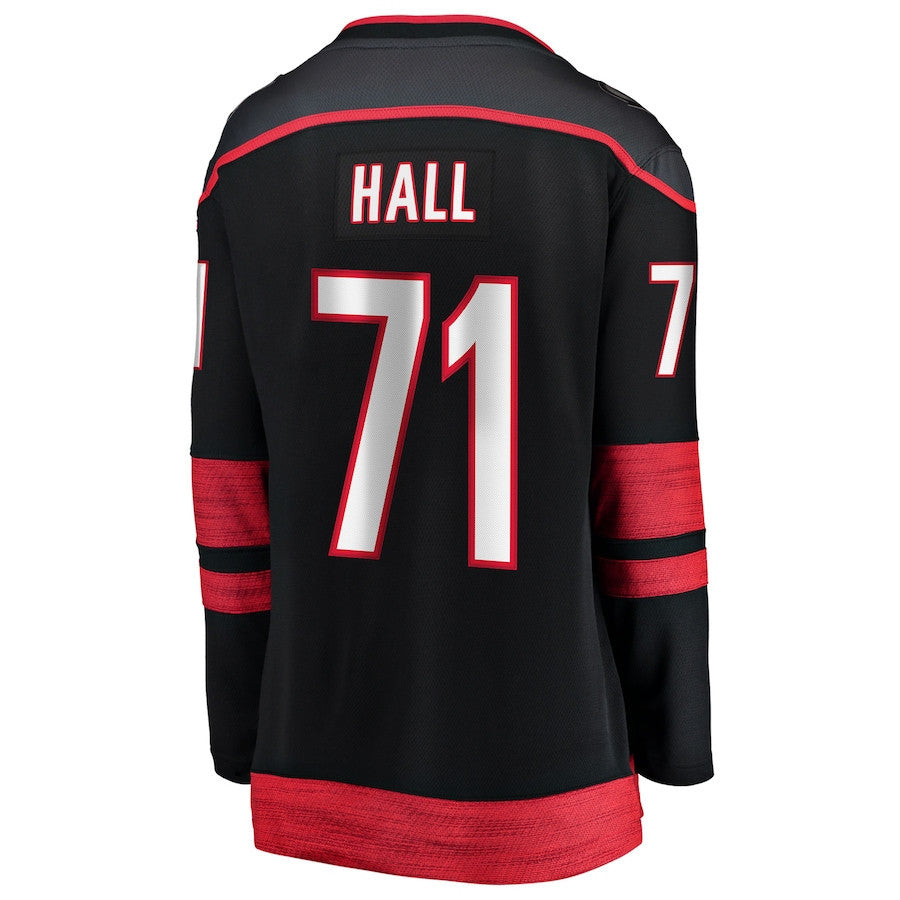 Taylor Hall 71 Carolina Hurricanes Women's Home Breakaway Player Jersey - Black
