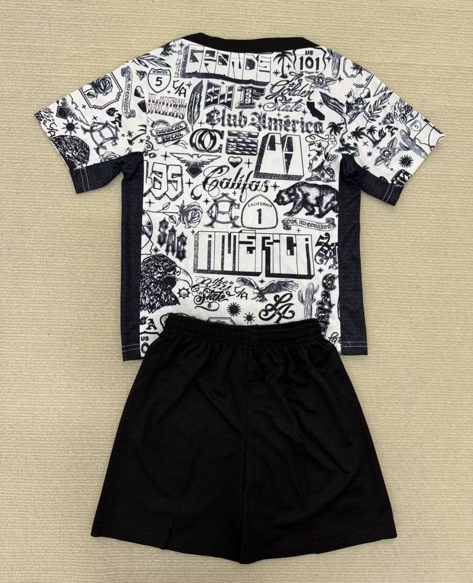 Club America 2025-2026 Pre-Game Jersey Set - Distinctive Graphic Print, Unmatched Style