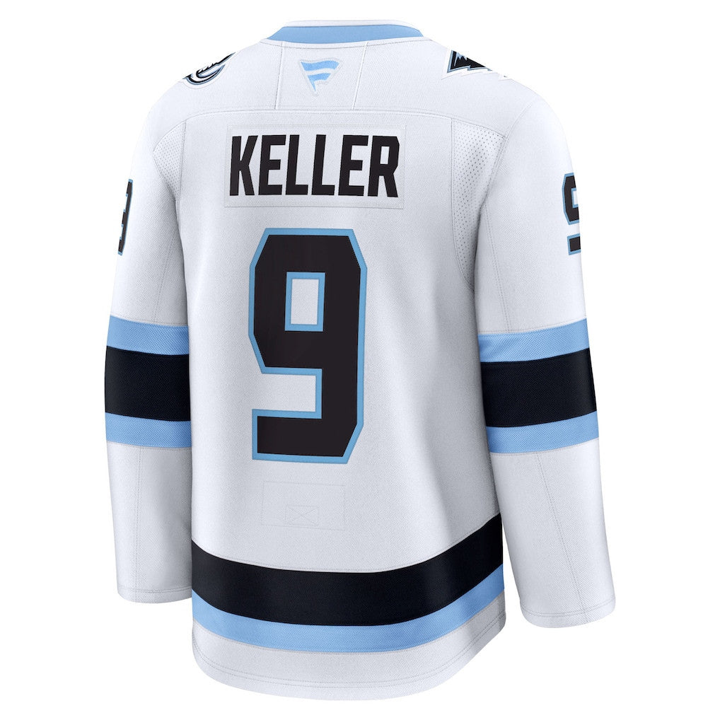 Clayton Keller 9 Utah Mammoth 2025 Away Premium Men Jersey - White
