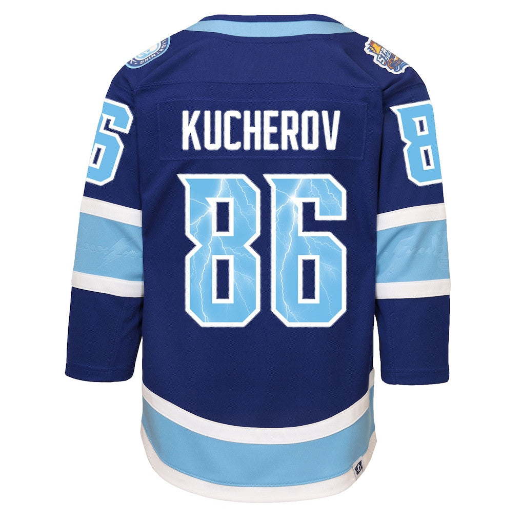 Nikita Kucherov 86 Tampa Bay Lightning 2026 Stadium Series Premier YOUTH Jersey - Blue