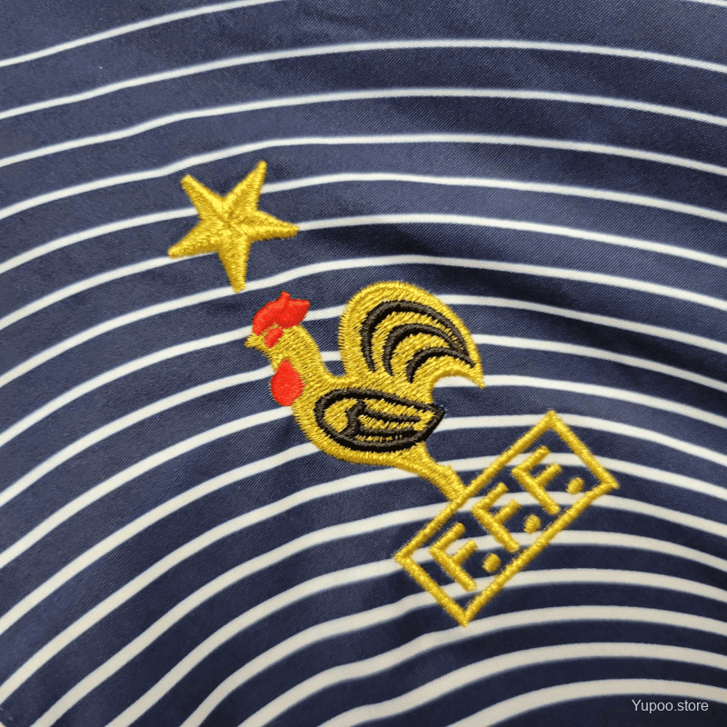France 2025/26 Windbreaker Jacket - Blue/White Stripe