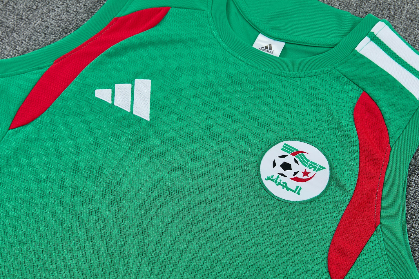 Algeria 2026-27 Sleeveless Training Set Men Soccer Kit – Green