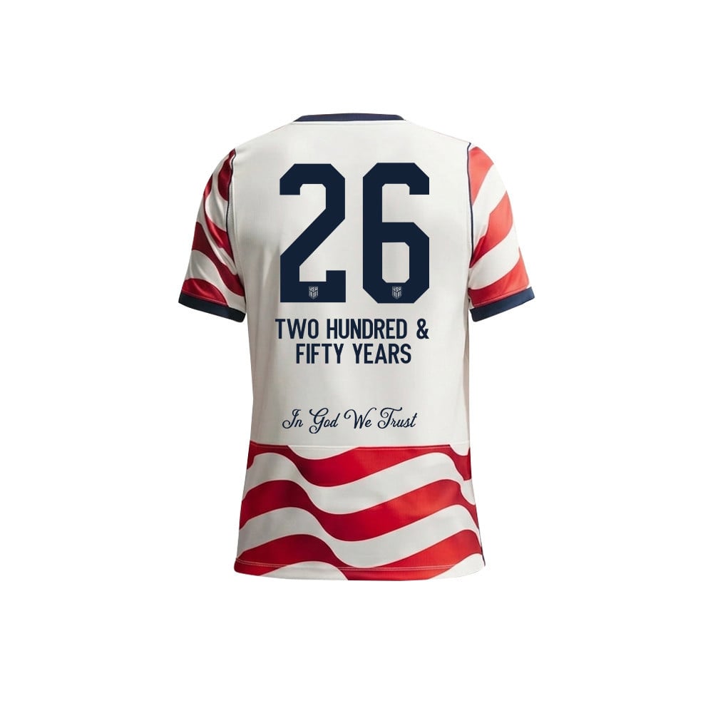 USMNT 2026/27 Men Home Jersey – United Since 1776 America 250 Patriotic Jersey
