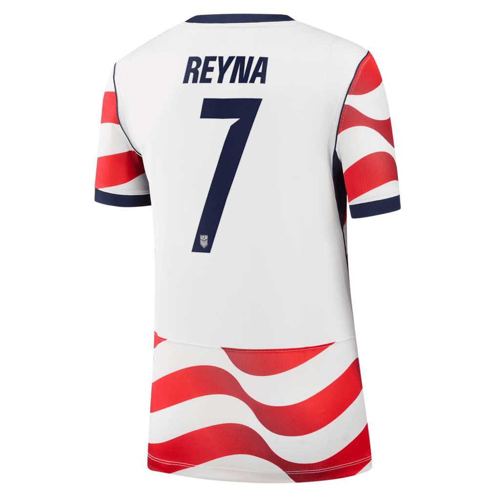 Giovanni Reyna 7 USMNT Women's 2026 Home Stadium Jersey - White