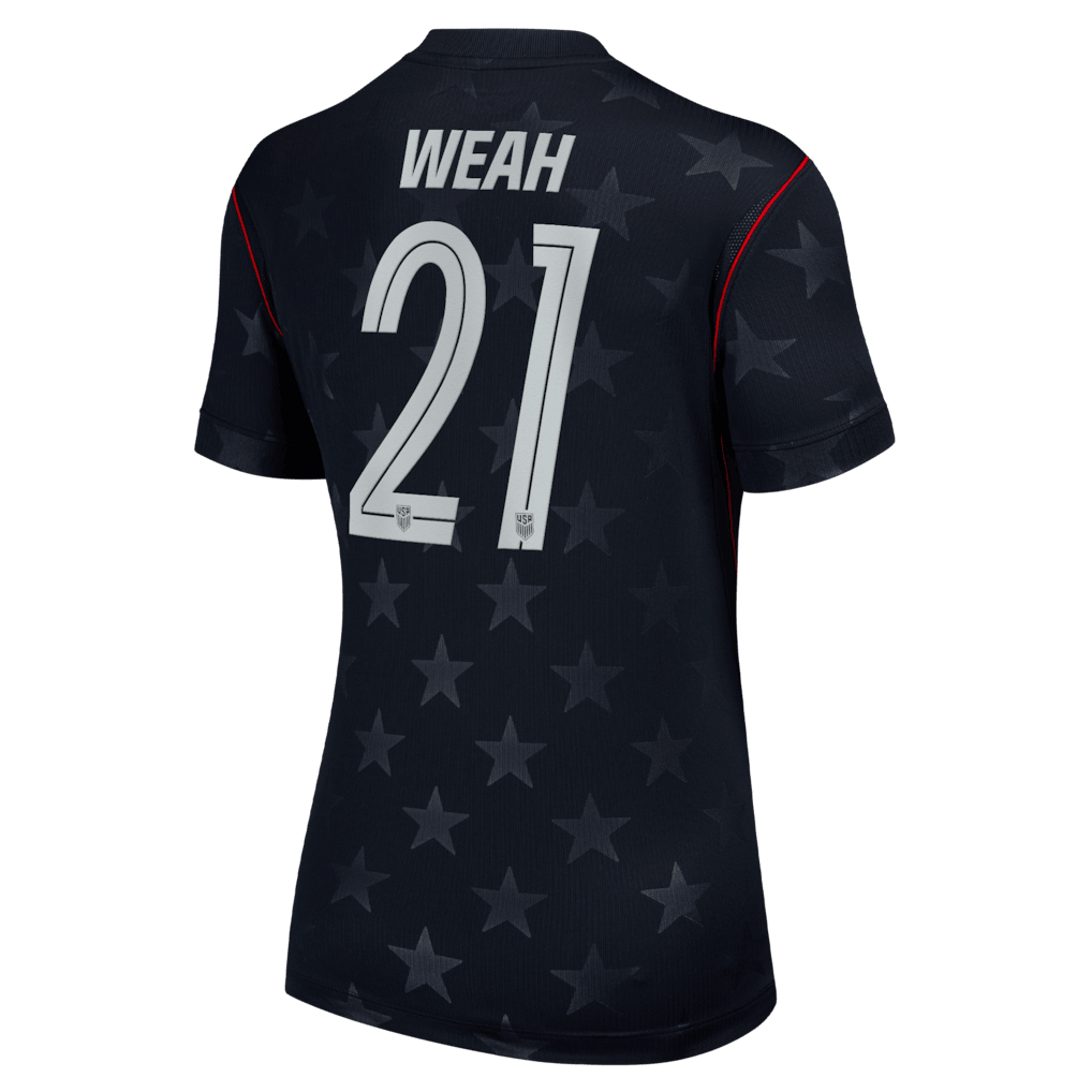 Timothy Weah 21 USMNT Women's 2026 Away Stadium Jersey - Blue