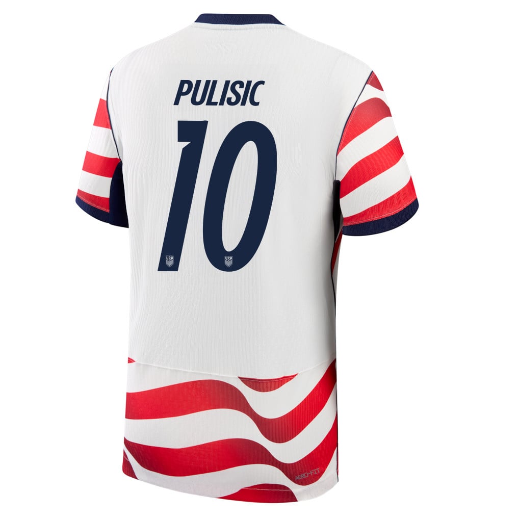 Christian Pulisic 10 USMNT 2026 Home Match Jersey - White, Men