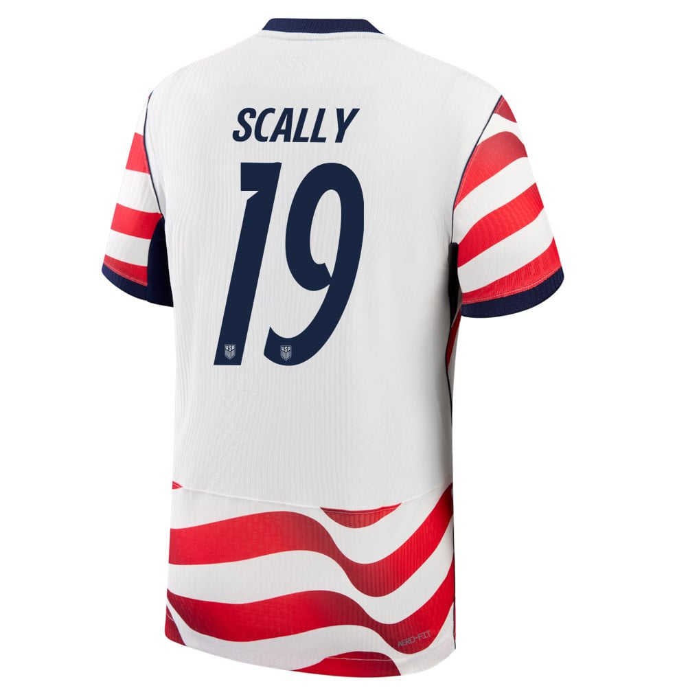 Joe Scally 19 USMNT 2026 Home Match Jersey - White, Men