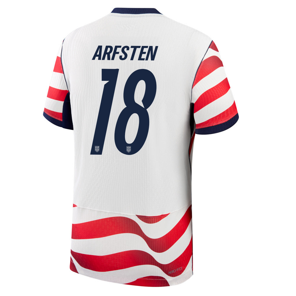 Max Arfsten 18 USMNT 2026 Home Match Jersey - White, Men