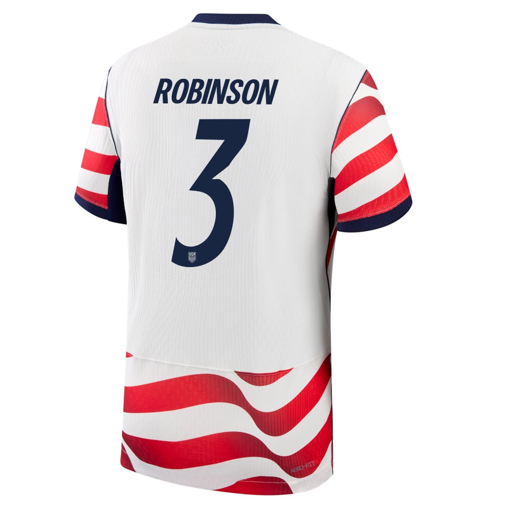 Antonee Robinson 3 USMNT 2026 Home Match Jersey - White, Men
